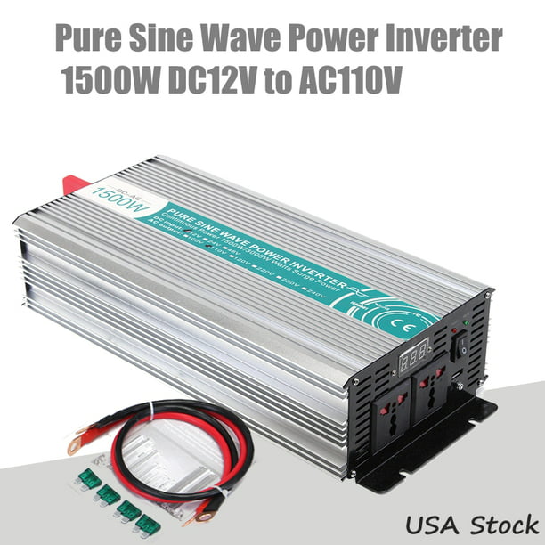 1X Car Solar Power Inverter 1000W Modified Sine Wave Converter Smart Transformer 
